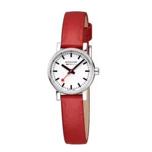 Mondaine Evo2 26mm bracelet rouge vegan