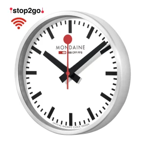 Mondaine Horloge murale stop2go WiFi 25 cm