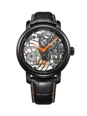 Aerowatch squelette noir mécanique