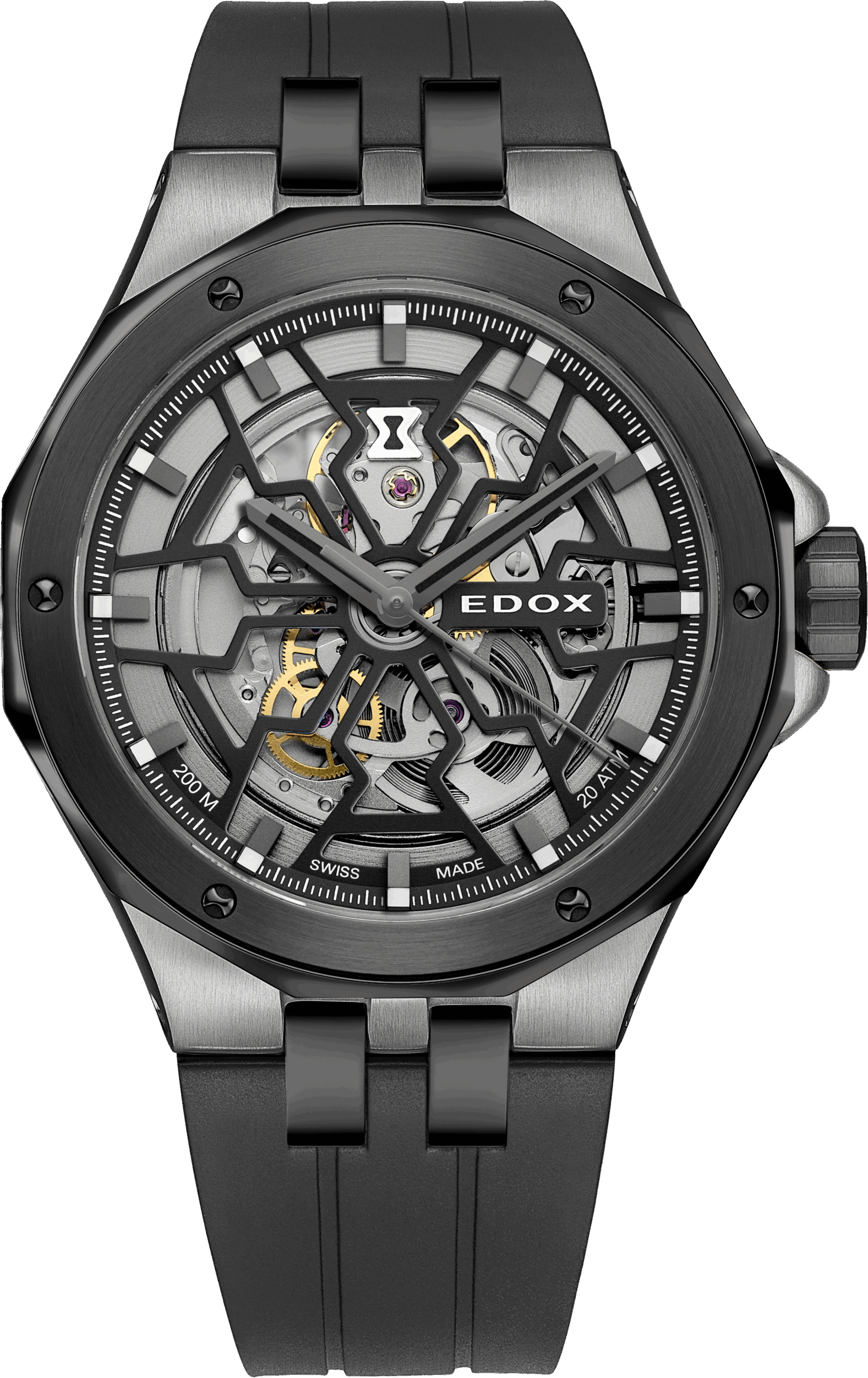 Edox Delfin Mecano automatique noir