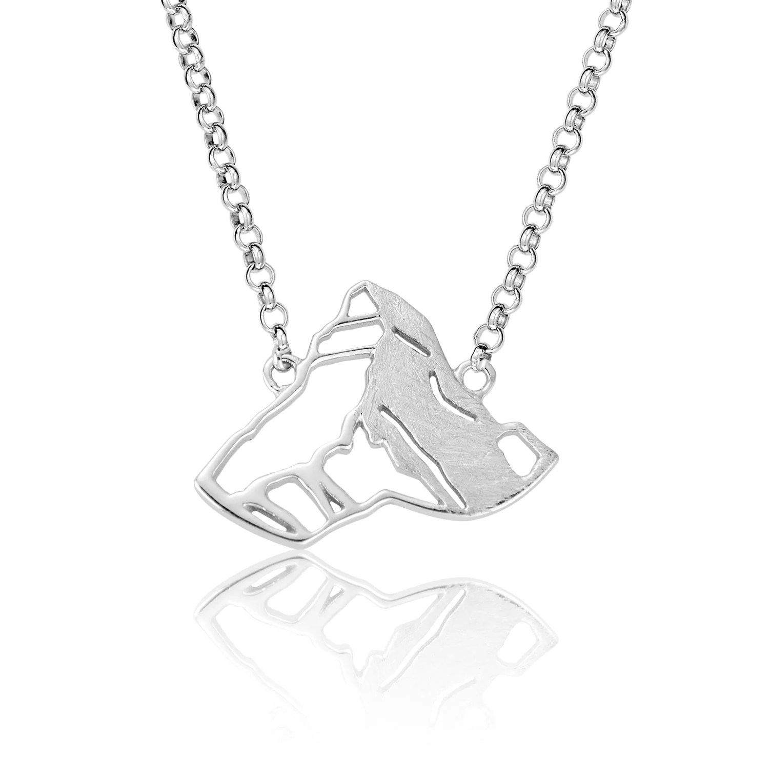 Collier argent Pendentif Cervin