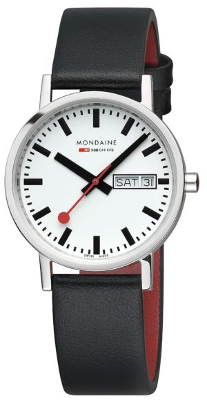 Mondaine Classic 36 mm jour et date