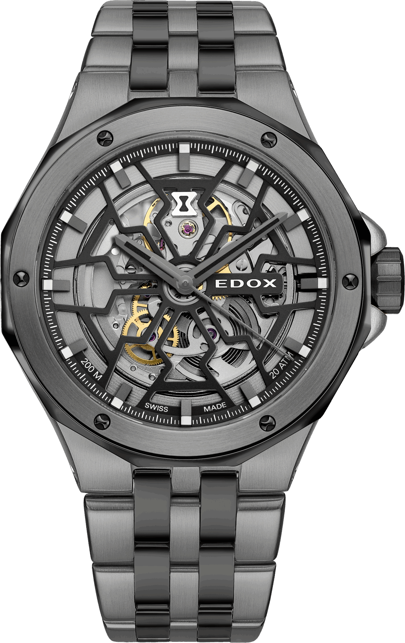 Edox Delfin Mecano noire et grise