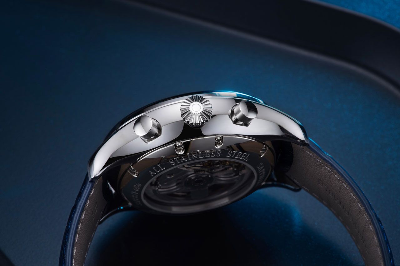 Aerowatch Chrono semi-squelette bleu – Image 3