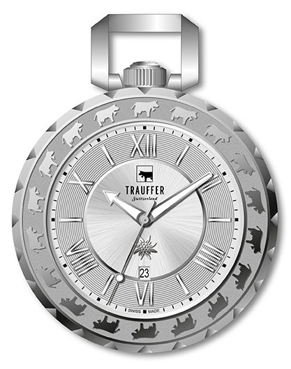 Montre de poche Trauffer acier