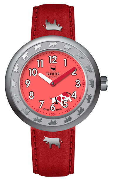 Trauffer acier rouge enfant