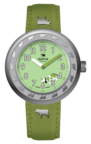 Trauffer acier verte enfant