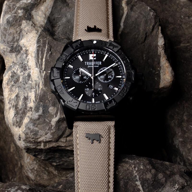 Trauffer noir bracelet beige – Image 2