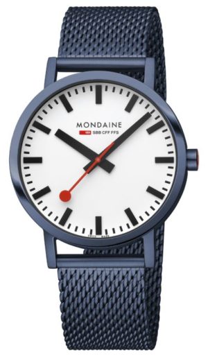 Mondaine CFF montre-bracelet Bleu Classic 40 mm