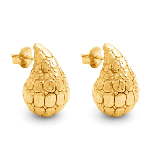 Boucles d'oreilles goutte croco Giovanni