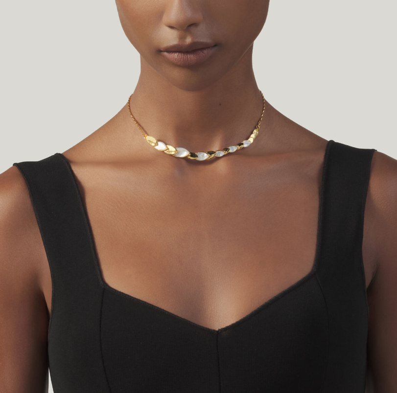 Collier Skin Nacre Giovanni Raspini doré – Image 2