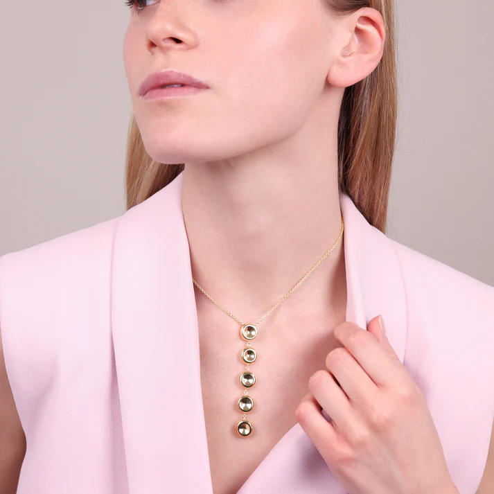 Collier cravate jaune Bronzallure – Image 2